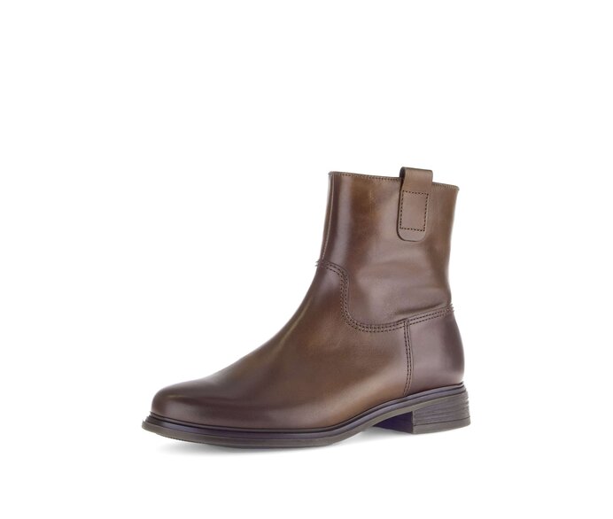 Gabor Damen  Elegante Stiefelette Braun - Glattleder