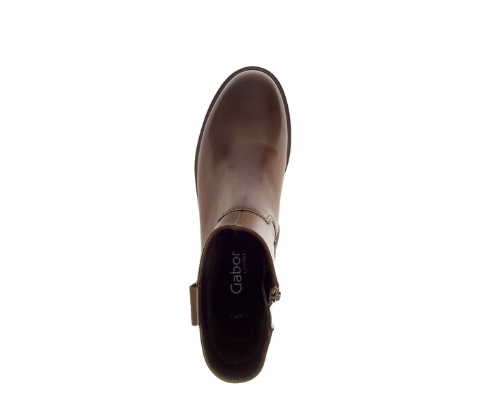 Gabor Damen  Elegante Stiefelette Braun - Glattleder