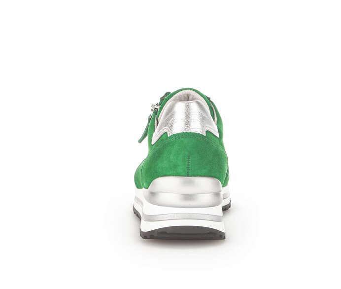 Gabor Damen  Sneaker Low Grün - Materialmix Leder