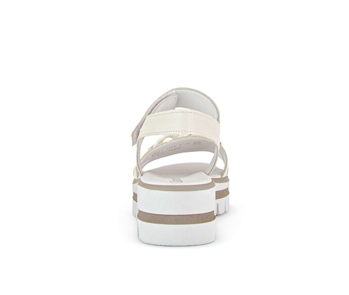 Gabor Damen  Riemchensandale Beige - Glattleder