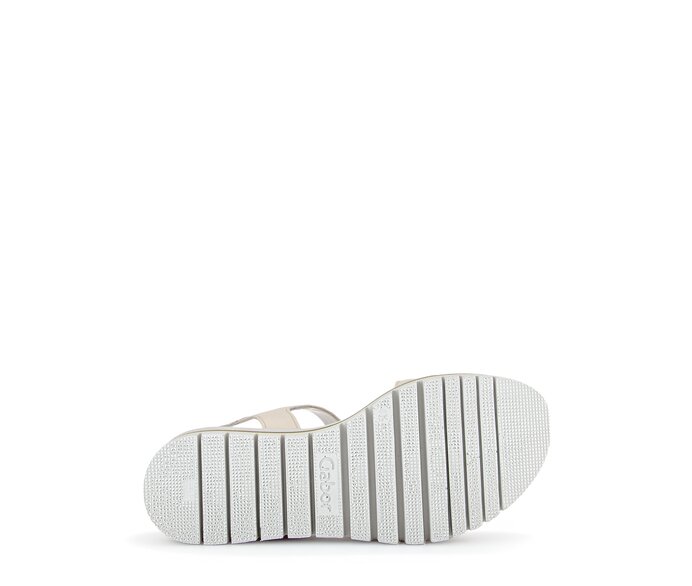 Gabor Damen  Riemchensandale Beige - Glattleder