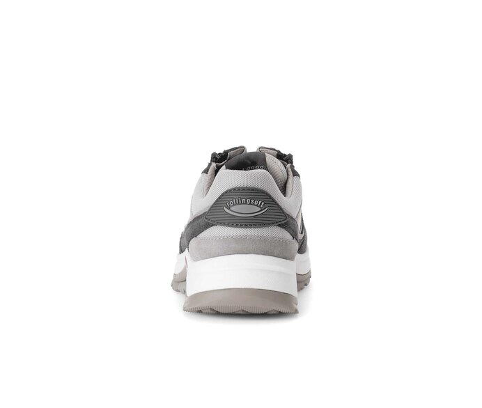 Gabor Herren Rollingsoft Sneaker Low Grau - Materialmix Leder/Textil