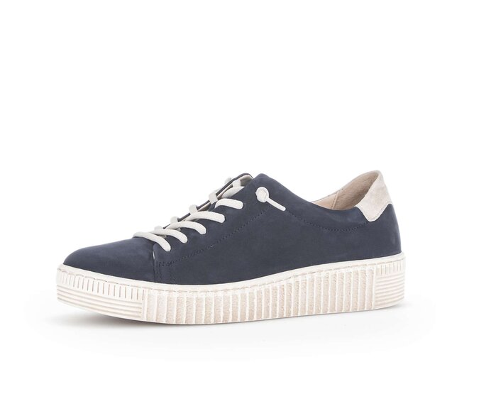 Gabor Damen  Sneaker Low Blau - Rauleder