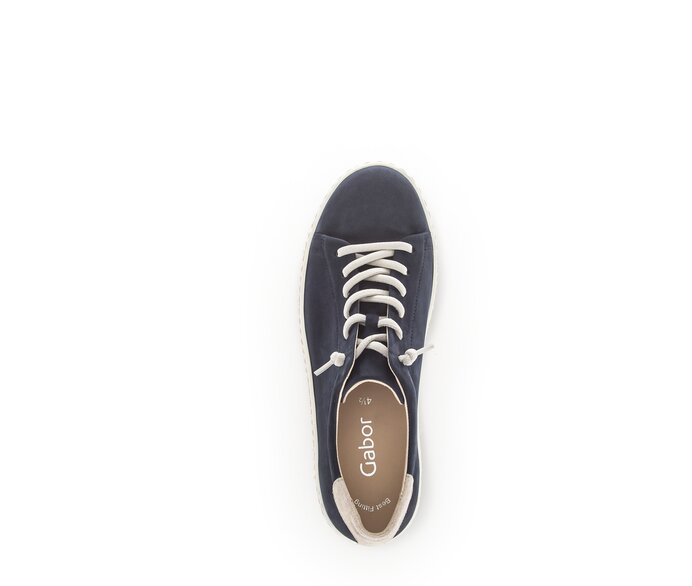 Gabor Damen  Sneaker Low Blau - Rauleder