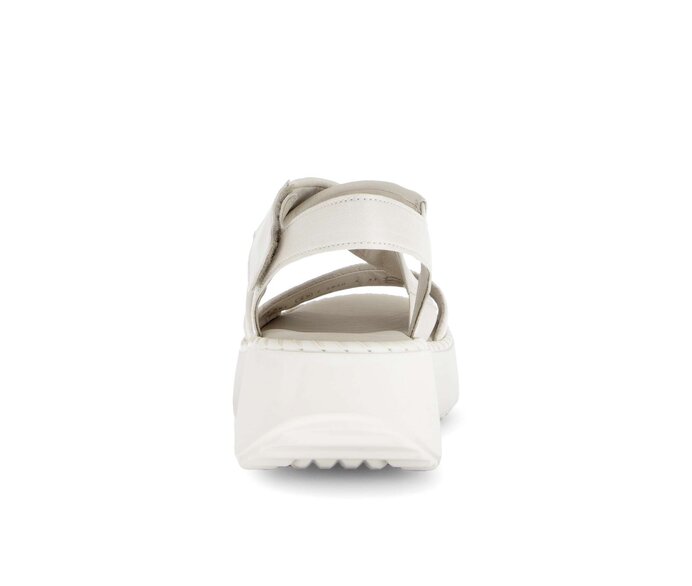 Gabor Damen  Plateau Sandale Beige - Glattleder