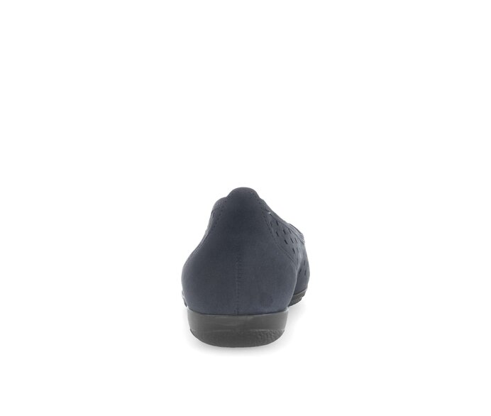 Gabor Damen  Sportliche Ballerina Blau - Rauleder