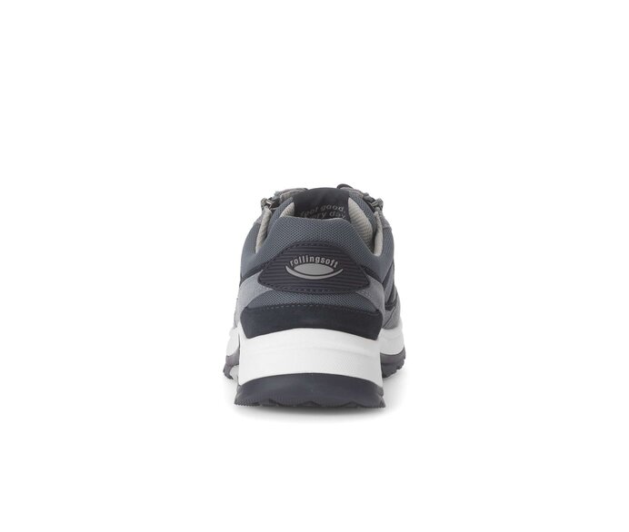 Gabor Herren Rollingsoft Sneaker Low Blau - Materialmix Leder/Textil