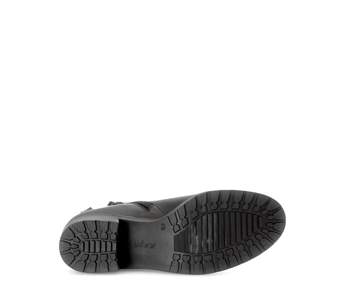 Gabor Damen  Elegante Stiefelette Schwarz - Glattleder