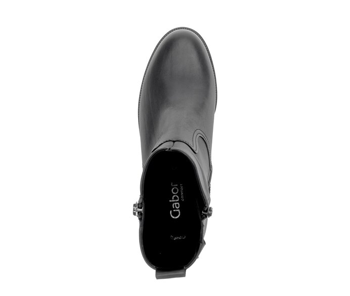 Gabor Damen  Elegante Stiefelette Schwarz - Glattleder