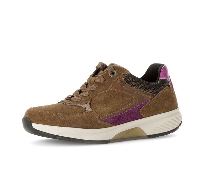 Gabor Damen  Sneaker Low Braun - Rauleder