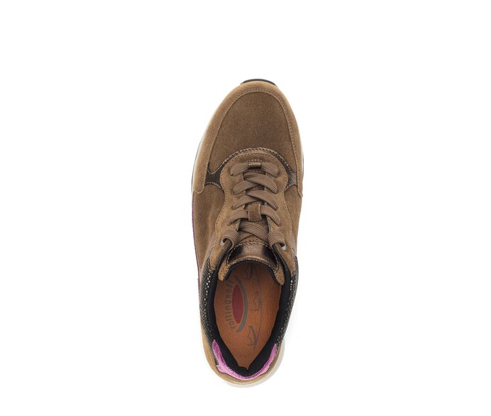 Gabor Damen  Sneaker Low Braun - Rauleder
