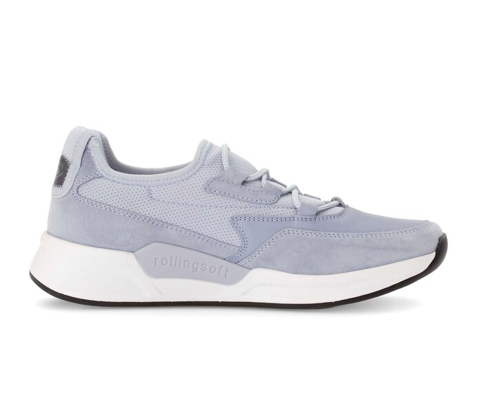 Gabor Damen  Sneaker Low Blau - Materialmix Leder/Lederimitat