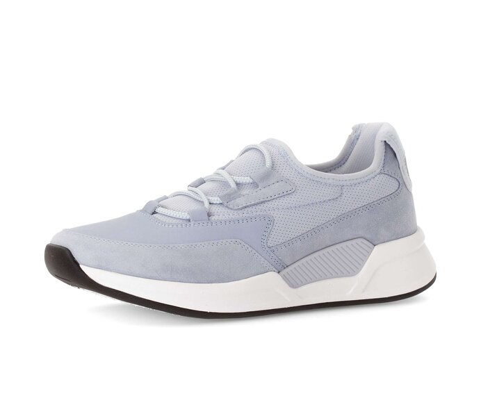 Gabor Damen  Sneaker Low Blau - Materialmix Leder/Lederimitat