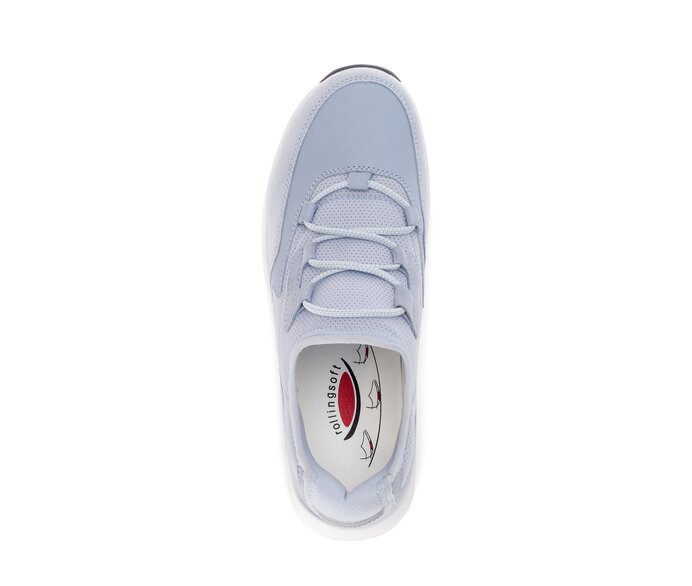 Gabor Damen  Sneaker Low Blau - Materialmix Leder/Lederimitat