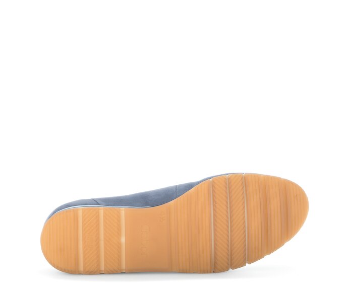 Gabor Damen  Sportliche Ballerina Blau - Rauleder