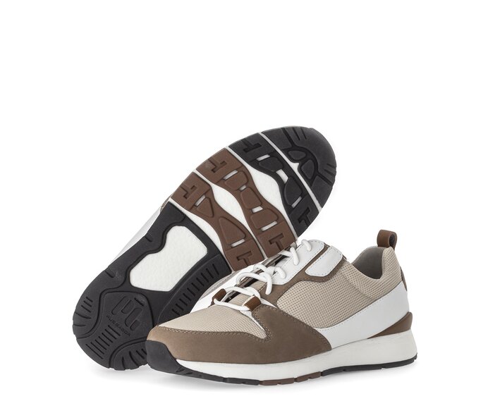 Pius Gabor Herren Sneaker Low Braun - Materialmix Leder/Textil