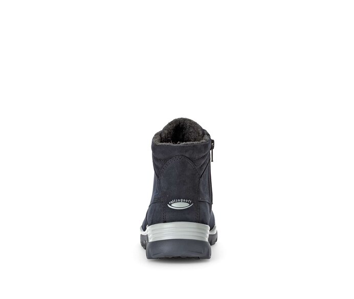 Gabor Damen  Sportliche Stiefelette Blau - Rauleder