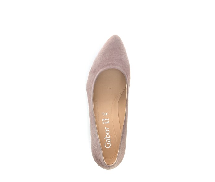 Gabor Damen  Eleganter Pumps Rosa - Rauleder