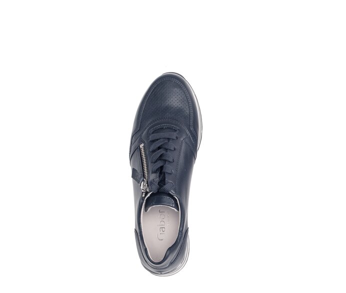Gabor Damen  Sneaker Low Blau - Glattleder
