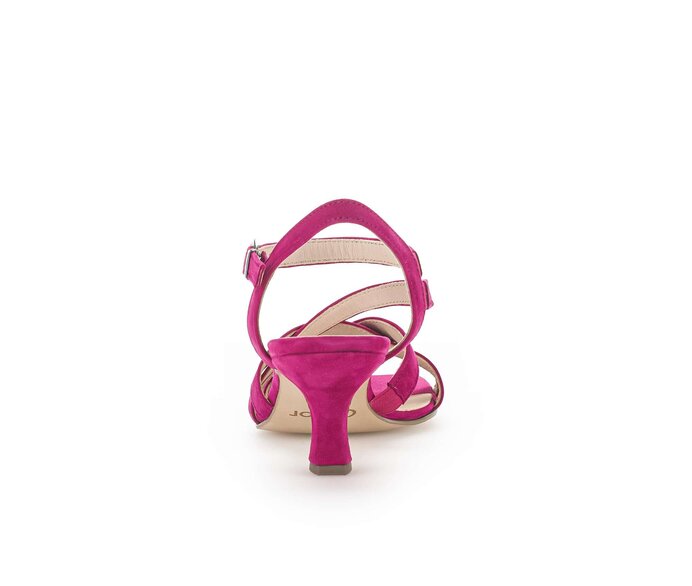 Gabor Damen  Riemchensandale Pink - Rauleder