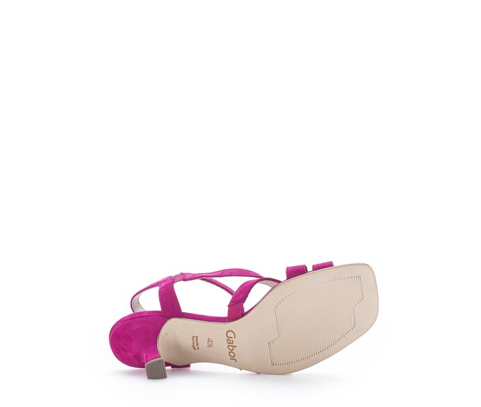 Gabor Damen  Riemchensandale Pink - Rauleder