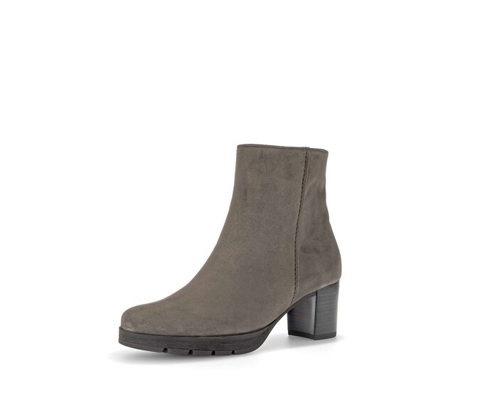 Gabor Damen  Plateau Stiefelette Grau - Rauleder