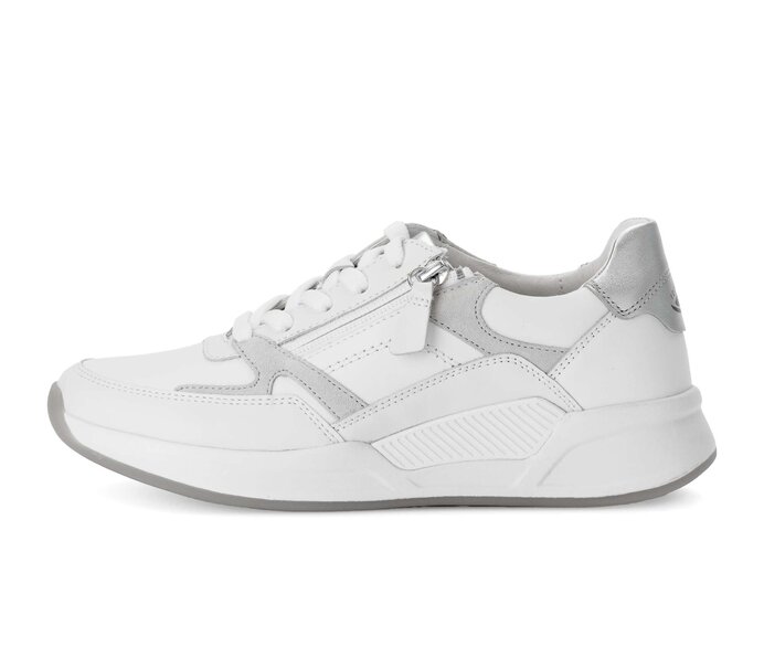 Gabor Damen Sneaker Low Weiß - Materialmix Leder