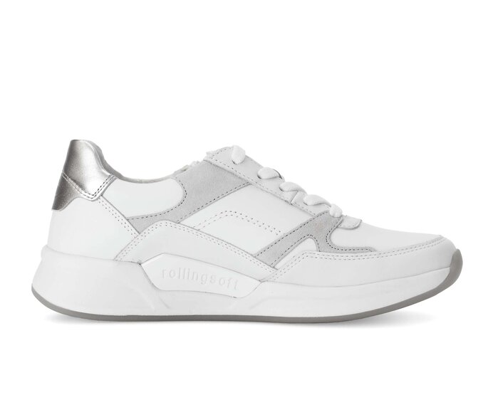 Gabor Damen  Sneaker Low Weiß - Materialmix Leder