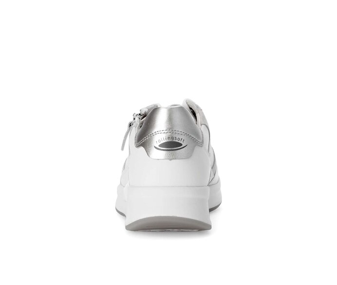 Gabor Damen  Sneaker Low Weiß - Materialmix Leder