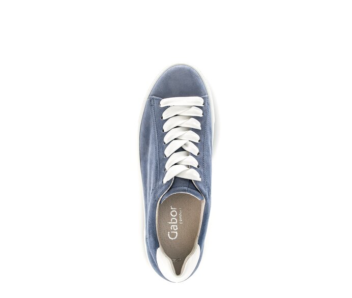 Gabor Damen  Sneaker Low Blau - Rauleder