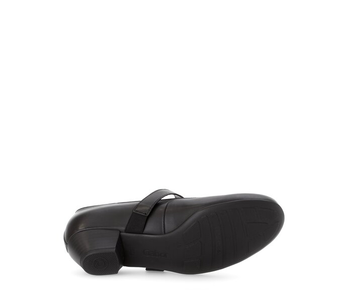 Gabor Damen  Spangenpumps Schwarz - Glattleder