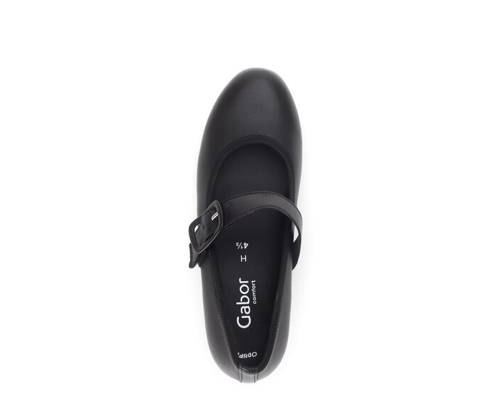 Gabor Damen  Spangenpumps Schwarz - Glattleder