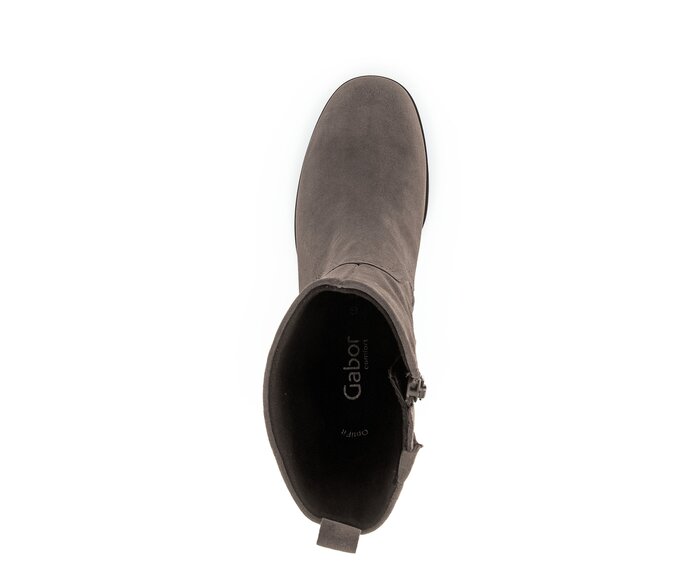 Gabor Damen  Plateau Stiefelette Grau - Rauleder
