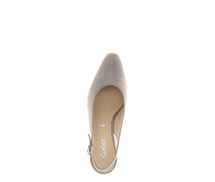 Gabor Damen  Slingpumps Beige - Rauleder