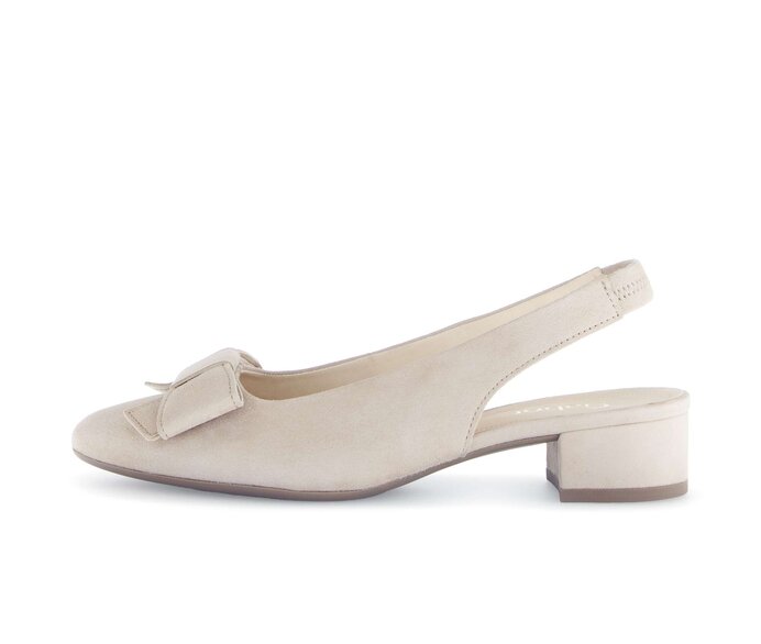Gabor Damen Slingpumps Beige - Rauleder