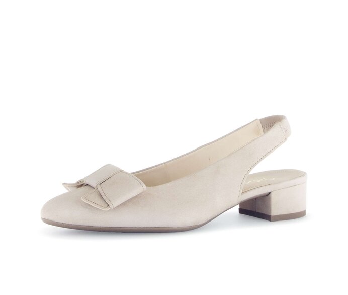 Gabor Damen  Slingpumps Beige - Rauleder