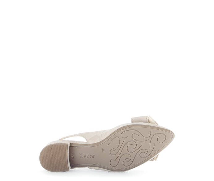 Gabor Damen  Slingpumps Beige - Rauleder