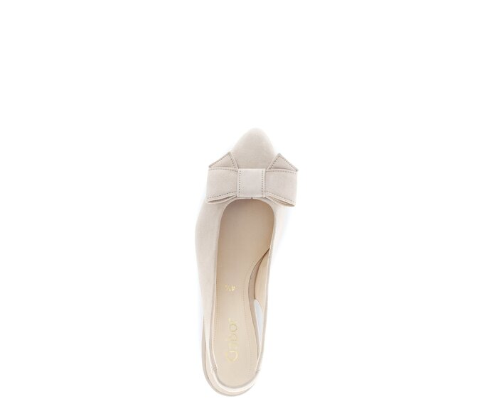 Gabor Damen  Slingpumps Beige - Rauleder