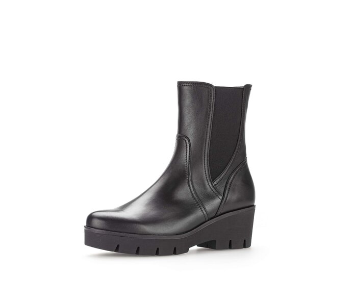 Gabor Damen  Chelsea Boot Schwarz - Glattleder