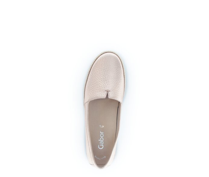 Gabor Damen  Slipper Gold - Glattleder