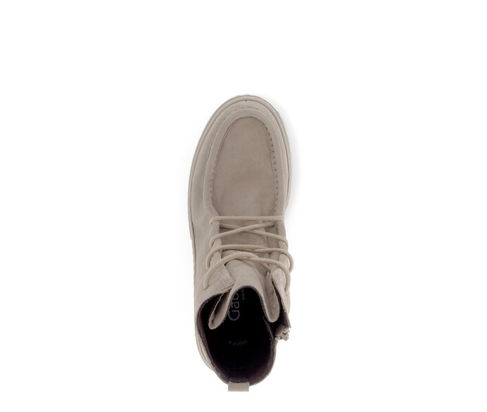 Gabor Damen  Schnürstiefelette Beige - Rauleder