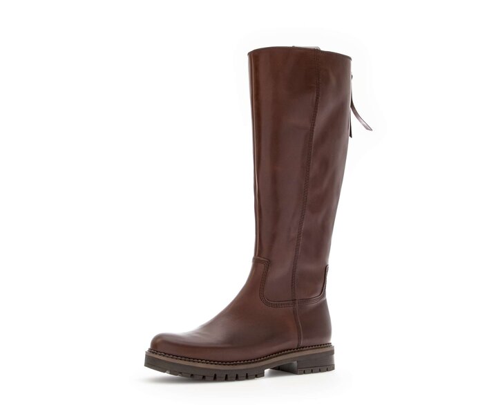 Gabor Damen  Sportlicher Stiefel Braun - Glattleder