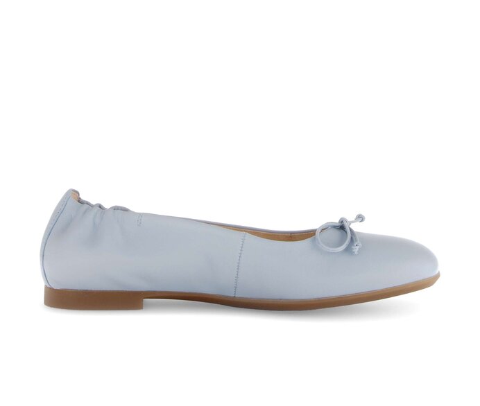 Gabor Damen  Eleganter Ballerina Blau - Glattleder