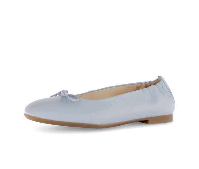 Gabor Damen  Eleganter Ballerina Blau - Glattleder
