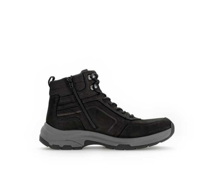 Pius Gabor Herren Sportlicher Stiefel Schwarz - Materialmix Leder/Textil