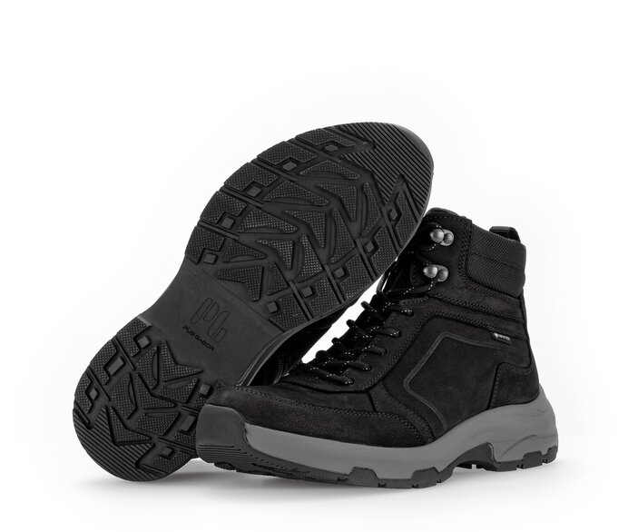 Pius Gabor Herren Sportlicher Stiefel Schwarz - Materialmix Leder/Textil