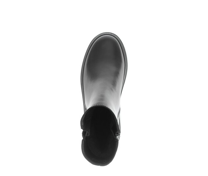 Gabor Damen  Sportliche Stiefelette Schwarz - Glattleder
