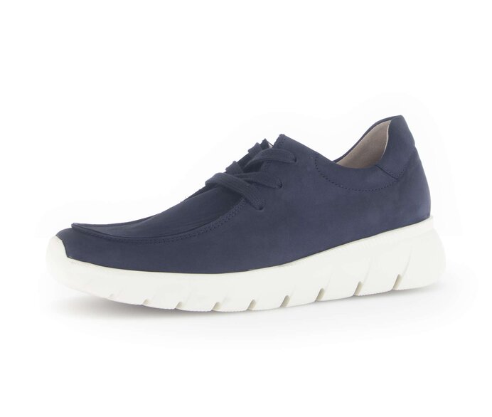 Gabor Damen  Sneaker Low Blau - Rauleder