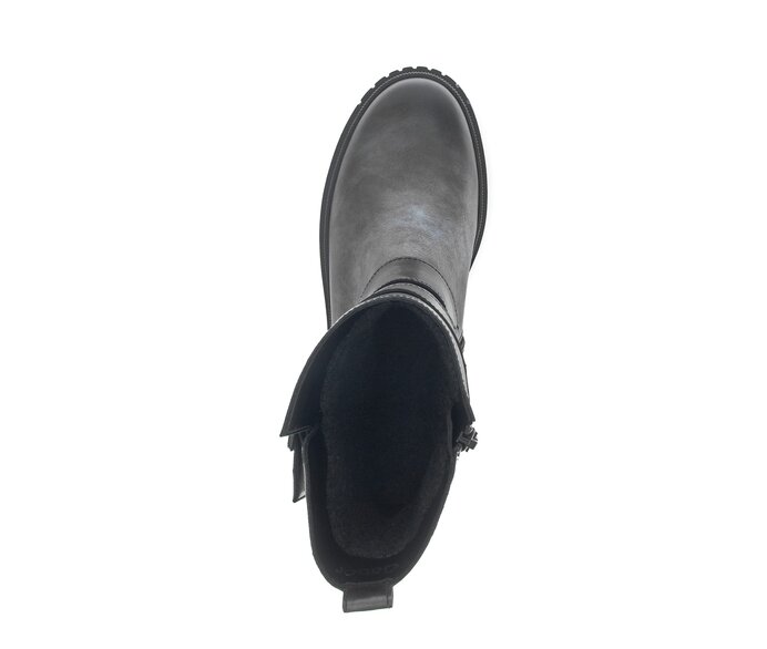 Gabor Damen  Biker Boots Grau - Effektleder