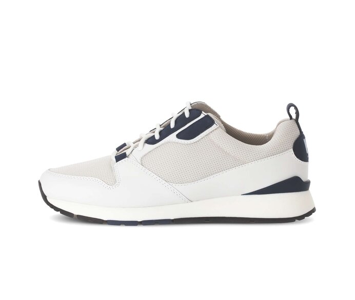 Pius Gabor Herren Sneaker Low Weiß - Materialmix Leder/Textil